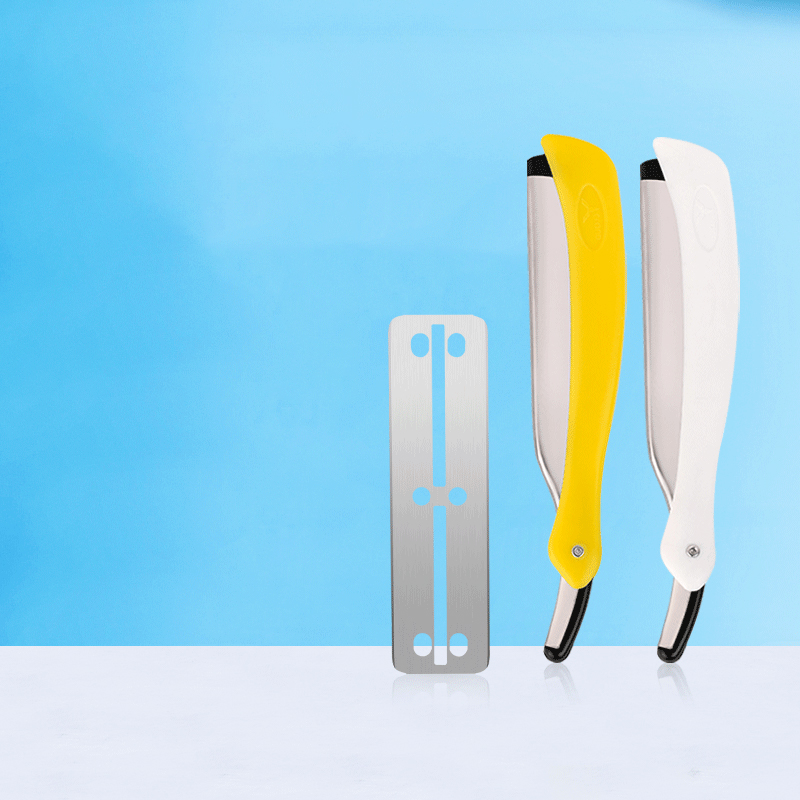 Kannettava taitettava partakulmakarvojen trimmaus 77 Blade Straight Razor