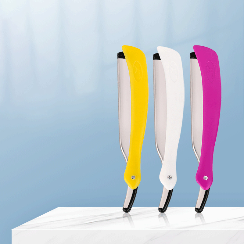 Kannettava taitettava partakulmakarvojen trimmaus 77 Blade Straight Razor