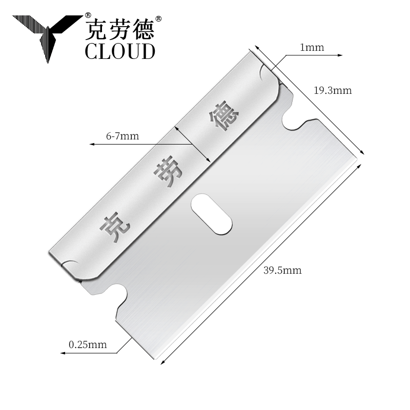 Monikäyttöiset yksireunaiset partakoneen terät