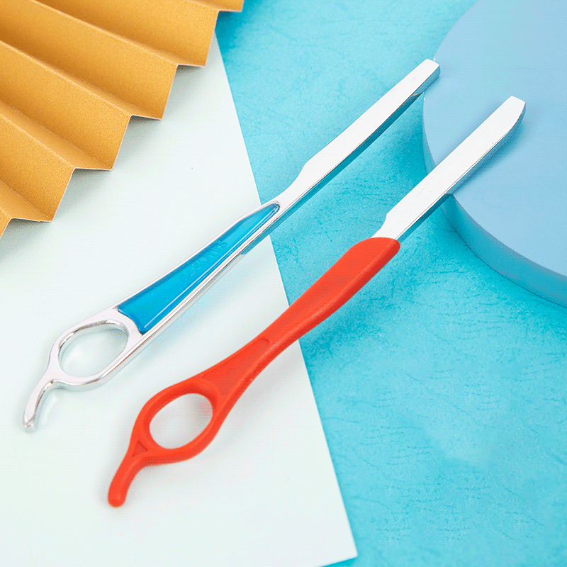 Hiustenleikkuukone ruostumattomasta teräksestä valmistettu suora partakone (muovinen kahva)