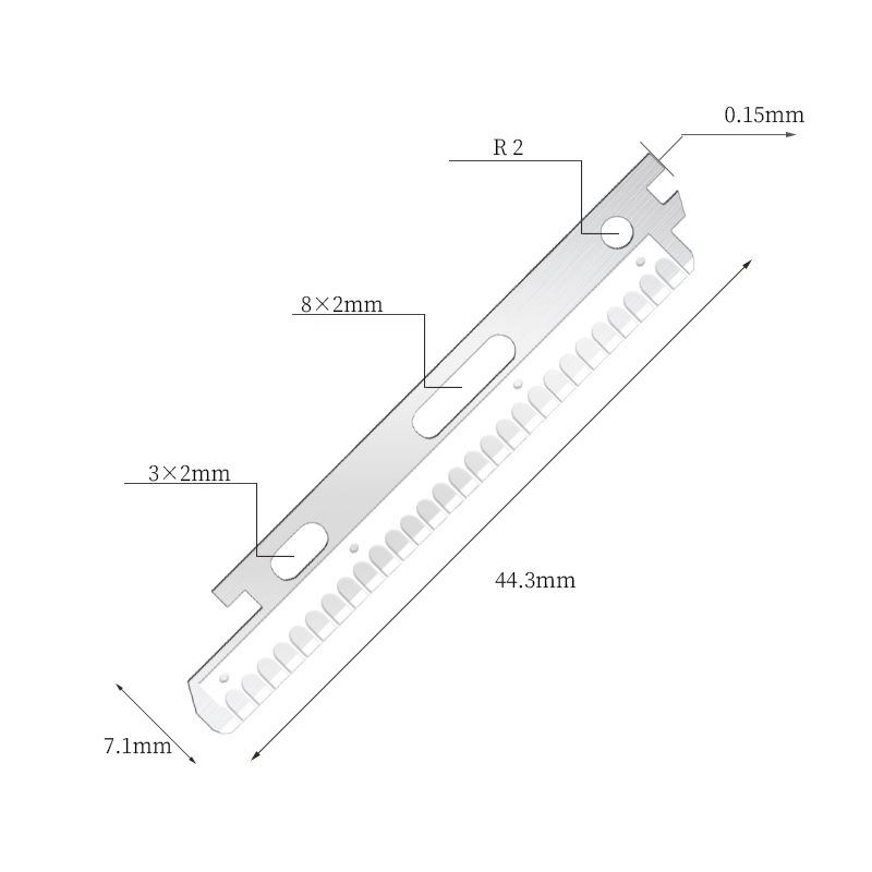 Nanopinnoitetut ruostumattomasta teräksestä tehdyt kasvo- ja kulmakarvojen partakoneen terät