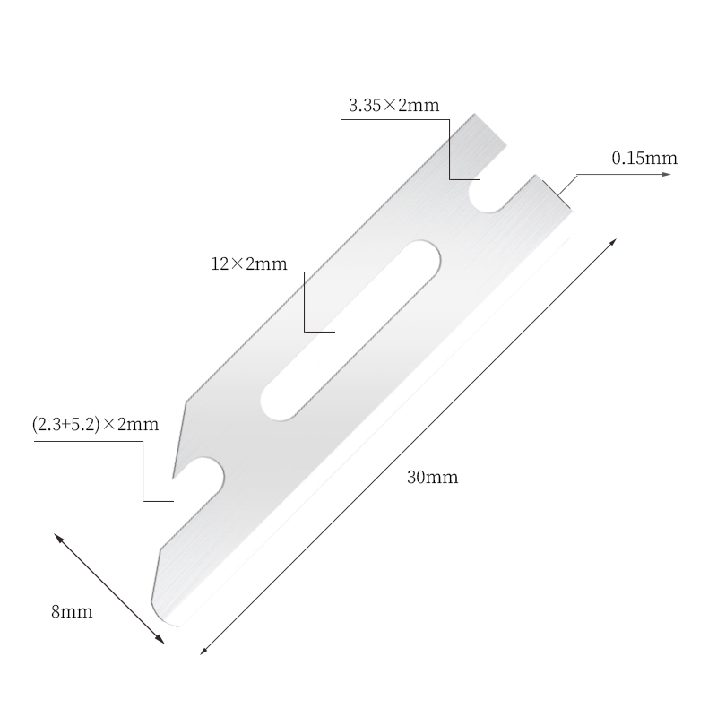 Kannettavat erittäin sileät ruostumattomasta teräksestä valmistetut partakoneen terät