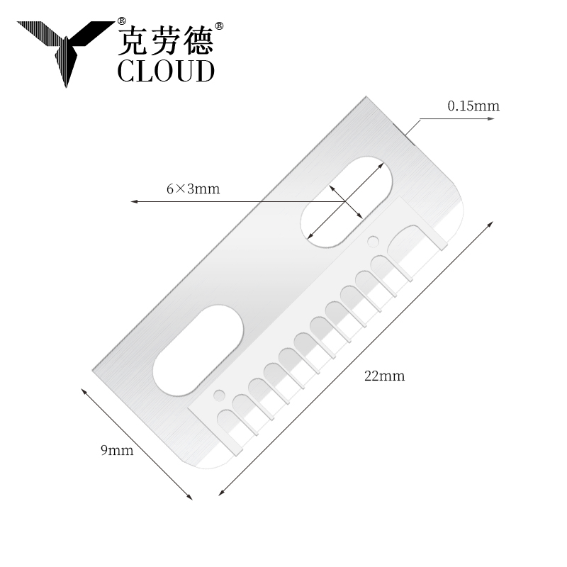 Monitoiminen Silk Smooth Eyebrow Razor Remover terä