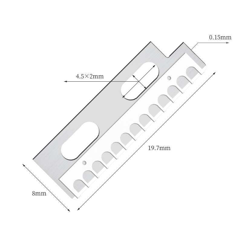 Tarkat terävät ruostumattomasta teräksestä valmistetut kulmakarvojen muotoiluveitset
