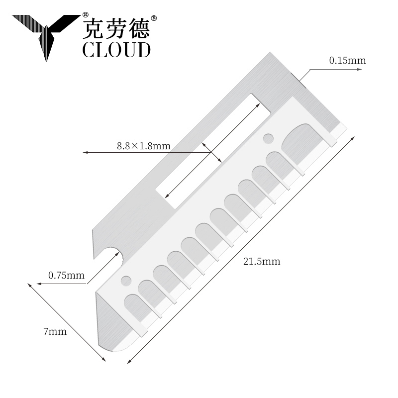 Tarkat terävät ruostumattomasta teräksestä valmistetut kulmakarvojen muotoiluveitset