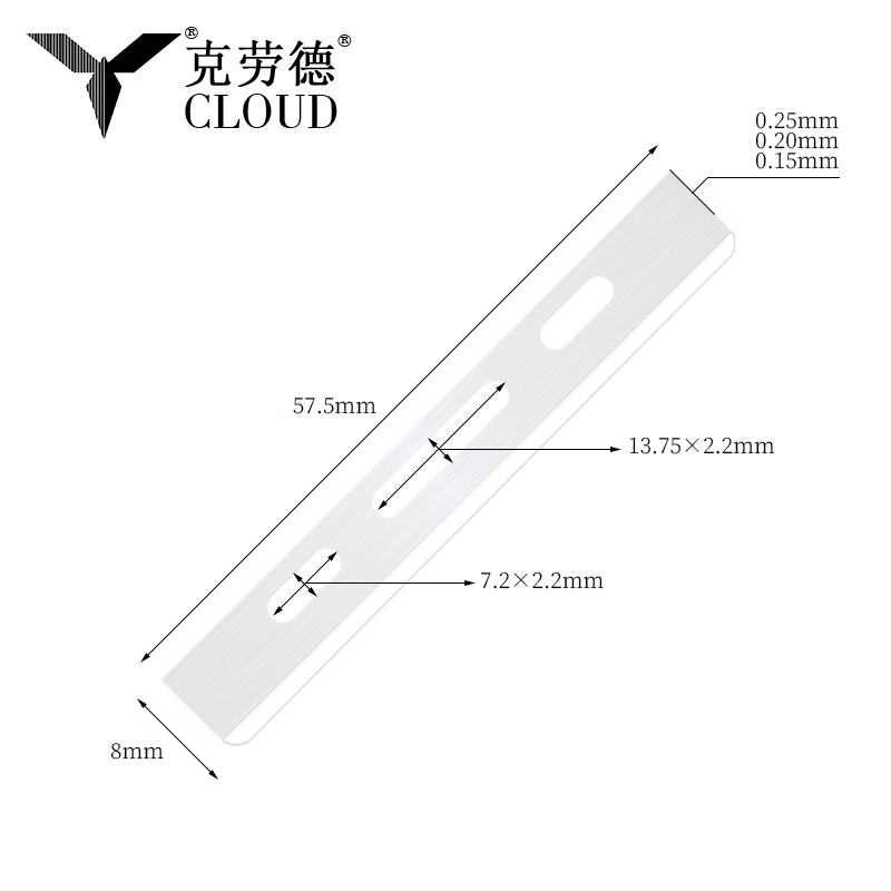 Ruostumattomasta teräksestä tehdyt yksireunaiset hiustenleikkuuterät