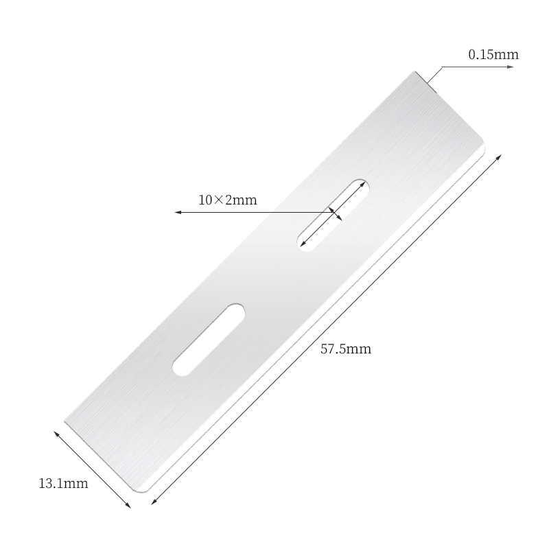 Kestävä uudelleenkäytettävä ruostumattomasta teräksestä valmistettu kulmakarvojen leikkausterä